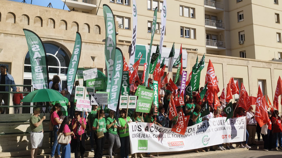 Protesta en Almería en CS